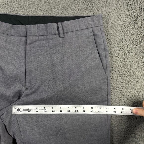 J Crew Pants Mens 36x32 Gray Ludlow Slim Fit Four Seasons Wool Stretch Slacks - Picture 14 of 16